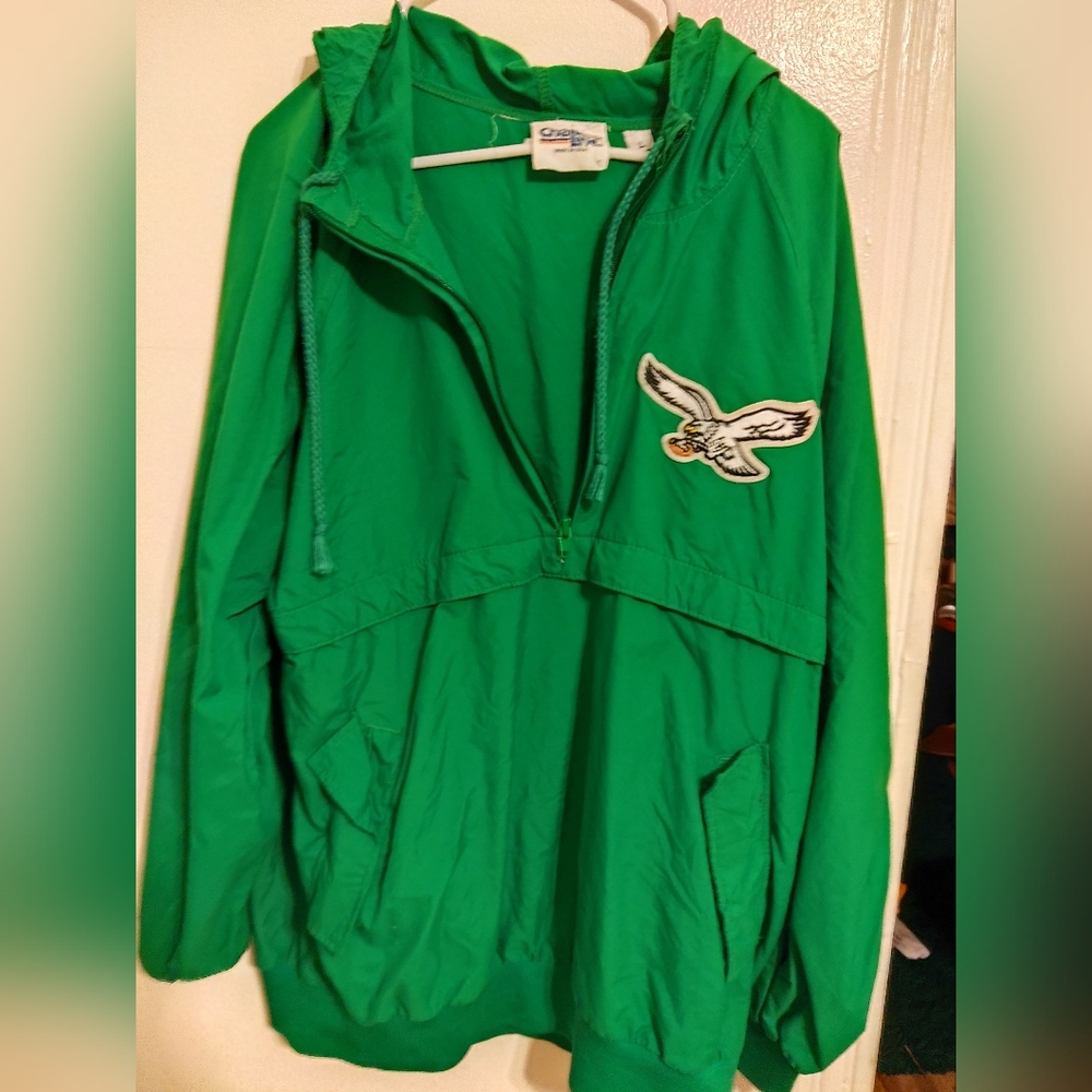 Windbreaker with Philadelphia Eagles Patch